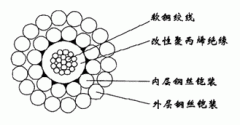 WGSF46-8.00mm單芯氟塑料F46絕緣F40護(hù)套雙鋼絲鎧裝承荷探測(cè)電纜