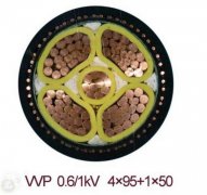 VVP 0.6/1KV 4*95+1*50 金屬屏蔽電力電纜